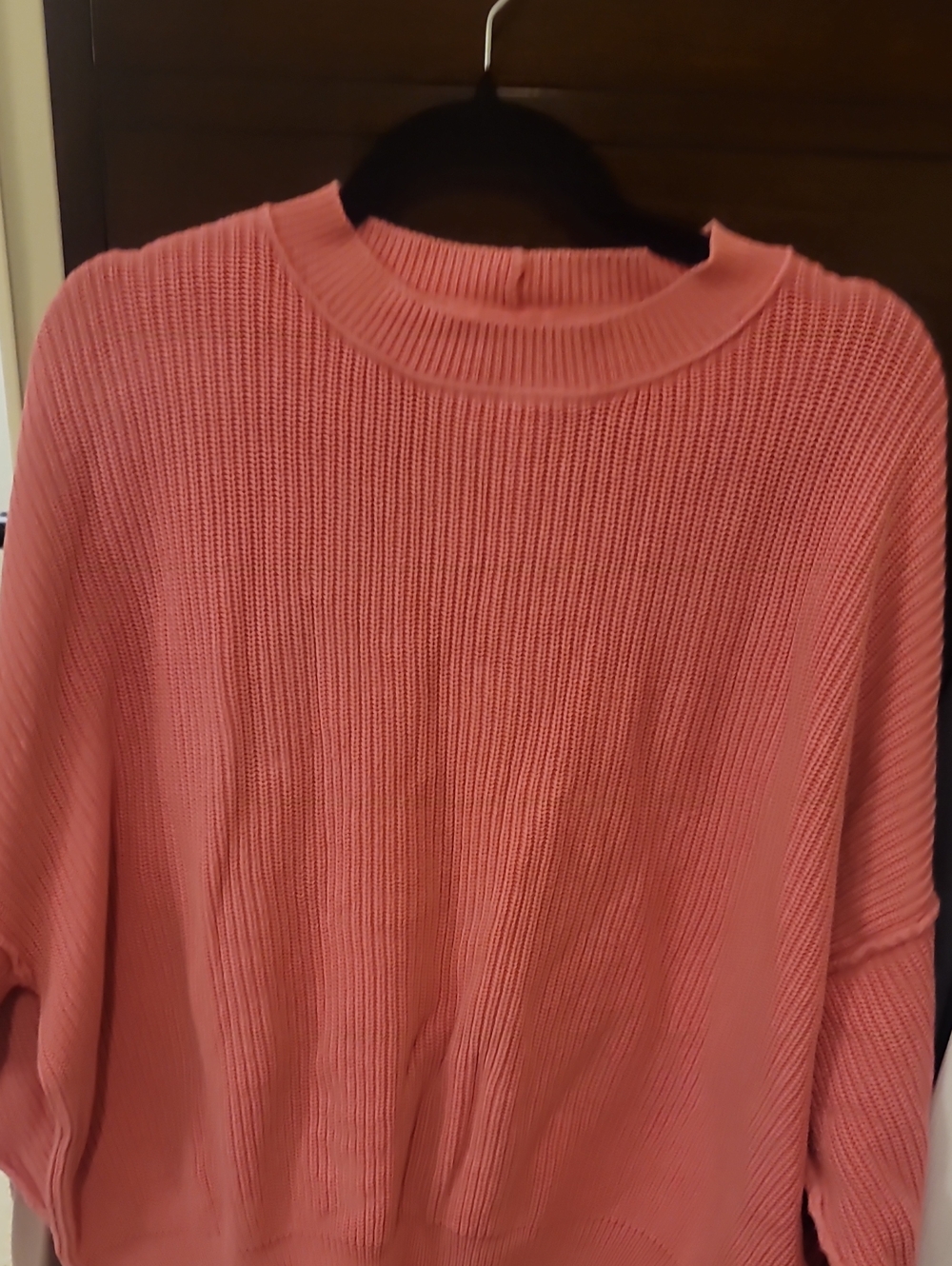 Aerie BUBBLE GUM Pink OVERSIZED Crewneck Sweater Size M